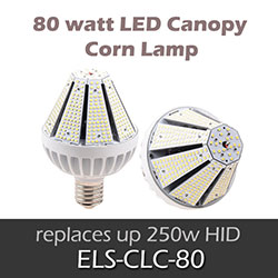 ELS 80 watt LED Canopy Corn Lamp
