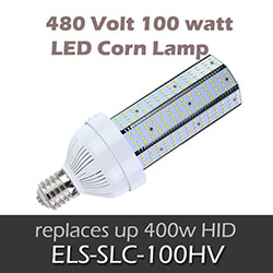 ELS 480V 100 watt LED Corn Lamp